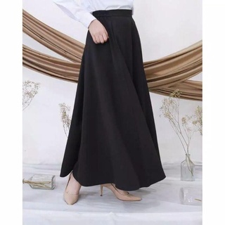 Rok A-Line Bawahan Scuba JUMBO XXL / Rok Scuba Premium Flare Skirt