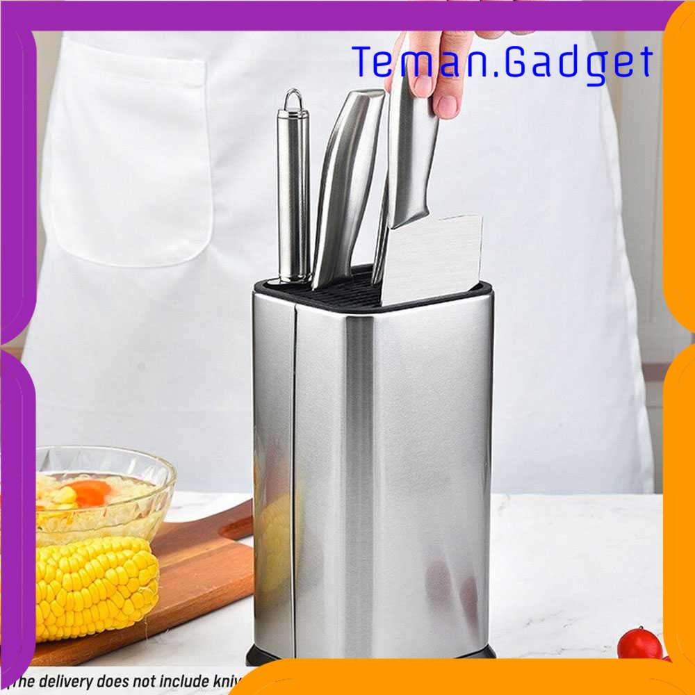 TG - DPR ANHO Tempat Pisau Dapur Spatula Stand Holder Stainless Steel - SUS435