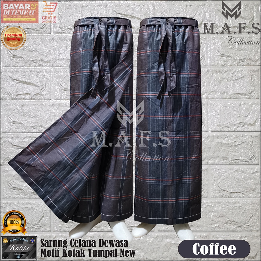 SARUNG CELANA INSTAN ANAK USIA 1 - 7 Thn MOTIF KOTAK TUMPAL KALIFA