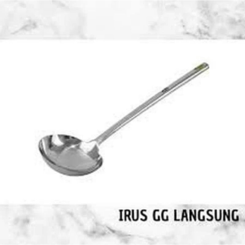 Irus Kuah Stainless 40 cm Tebal / Sendok Sayur Panjang Jumbo Komodo 40cm