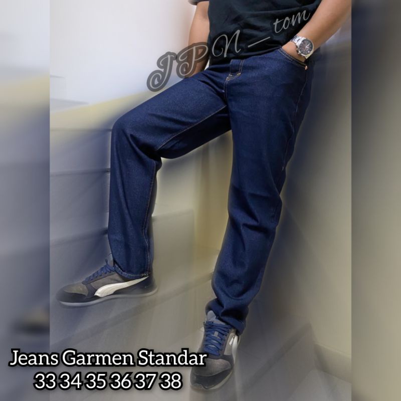 CELANA JEANS HITAM PRIA UKURAN 33 34 35 36 37 38 CELANA PANJANG DENIM COWOK BASIC STANDAR REGULER BAHAN JINS TEBAL LONG PANTS GRAY ABU NAVY CREAM GARMEN COKLAT BIRU MUDA LEVI S M L XL TIDAK MELAR NO STRETCH