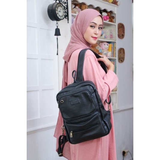 TAS RANSEL KULIT / TAS RANSEL WANITA / TAS KULIT RANSEL / BACKPACK KULIT / SADEWA MY QEENA