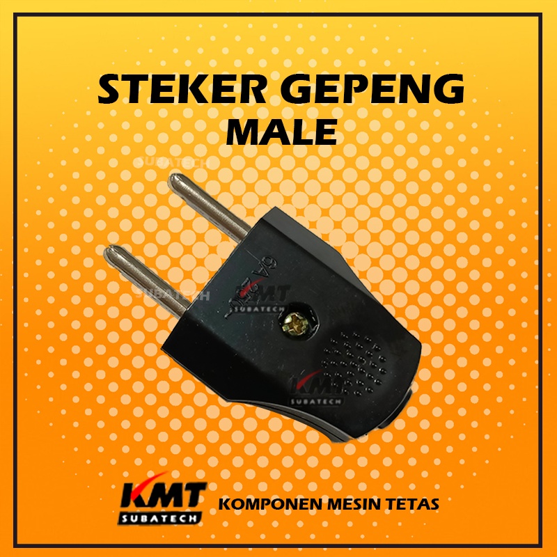 Steker Gepeng Hitam Original SNI Colokan Listrik Murah RMT