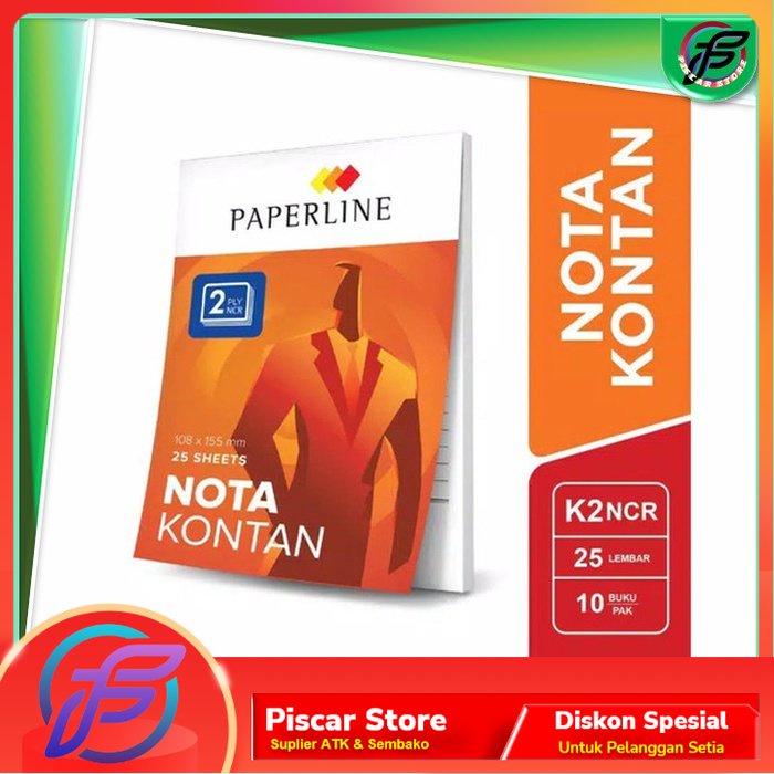 

Nota Kontan Kecil 2 Play NCR Paperline / Buku Nota Kontan 2 Rangkap