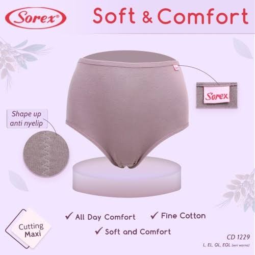 Celana Dalam Wanita Sorex 1229 Maxi Soft Comfort