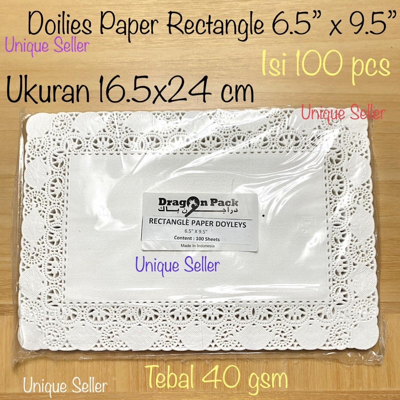 [100 pcs] Doilies Paper Kotak Rectangle 16.5x24 16x35 20x30 25x36.5 cm / Kertas Alas Renda Doily Doyly Paper 16.5x24cm 16x35cm 20x30cm 25x36.5cm / Paper Doilies 6.5”x9.5” 6.5”x14” 8”x12” 10”14.5” / Alas Kertas Renda Undangan 16,5x24 25x36,5 cm