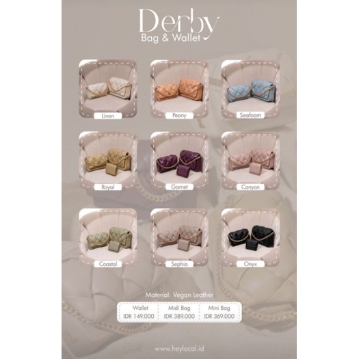 Derby bag & Wallet by Heylocal