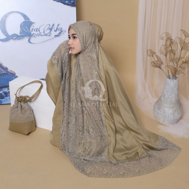 Mukena Dewasa Silky Daily Qiana 2in1 Series Fatimah