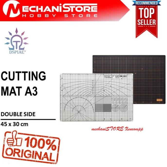 Dspiae Cutting Mat A3 Double Side Alas Potong Tools Gundam