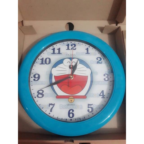 [GROSIR] JAM DINDING ANALOG KARAKTER ANAK UNIK DORAEMON HELLO KITTY KEROPPY KEROPPI