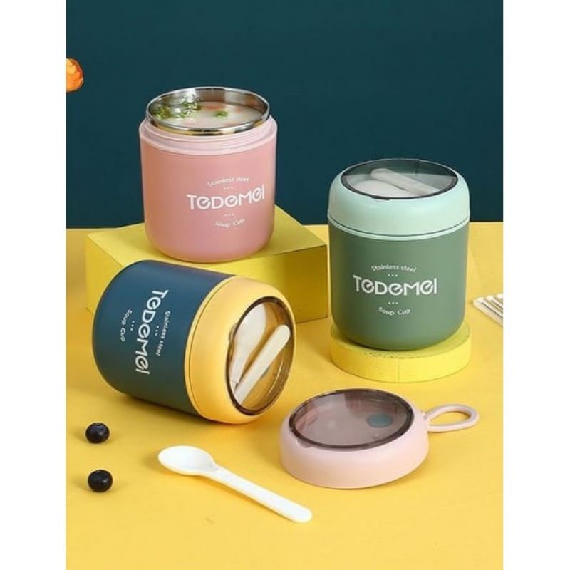 TEMPAT SOUP TEDEMAI CUP/TRAVEL SUP CUP / KOTAK BEKAL PLASTIK BPA FREE