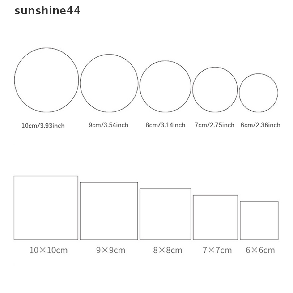 Sunshine Bentuk Geometris Cetakan Biskuit Fondant Pastry Cutter Alat Baking Cookies Mold.