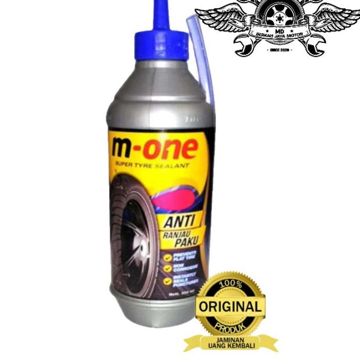 Depan1 Cairan ban tubeless anti ranjau m-one 350ml for all motor dan mobil