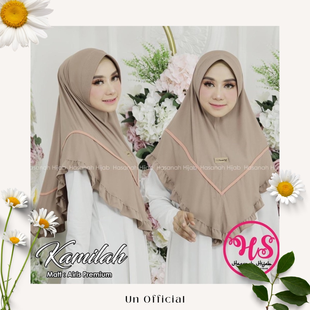 HASANAH HIJAB - Kamilah Hijab Instan Jersey Airis Premium - Bergo Pad