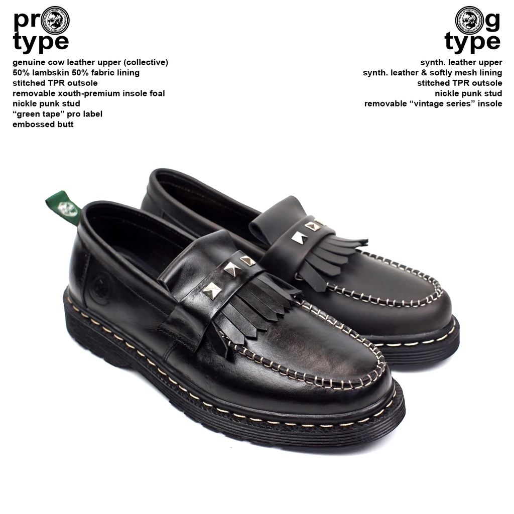 stud vintage black - loafer xouth