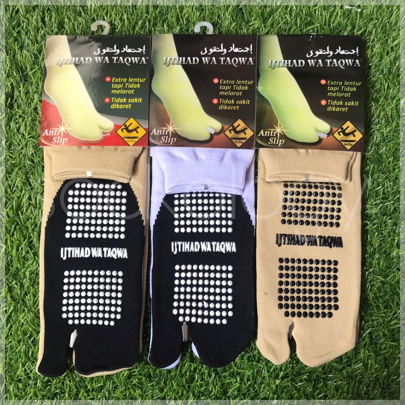 (Min 3pcs @10.750) Kaos kaki jempol Ijtihad Wa Taqwa Anti slip