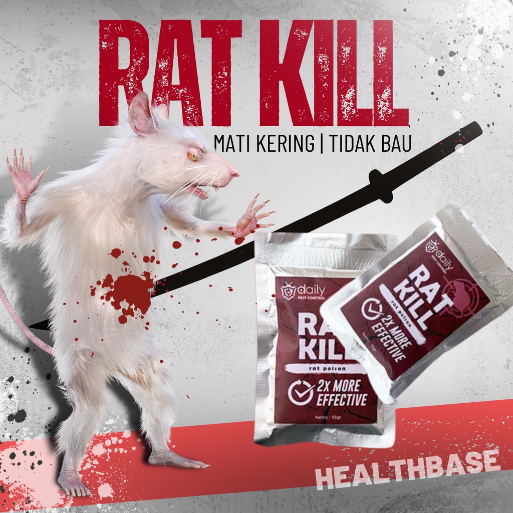 Obat Racun Tikus Mati Kering Ampuh Tidak Meninggalkan Bau Basmi Hama Tikus Daily Rat Kill