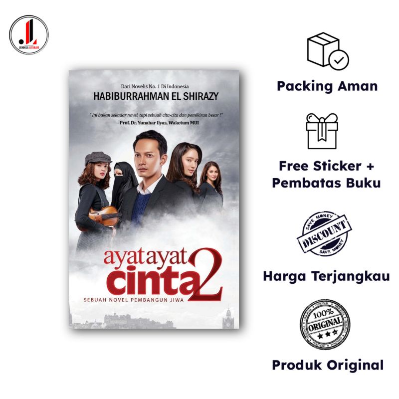 Jual Original - Ayat Ayat Cinta 2 : Sebuah Novel Pembangun Jiwa ...