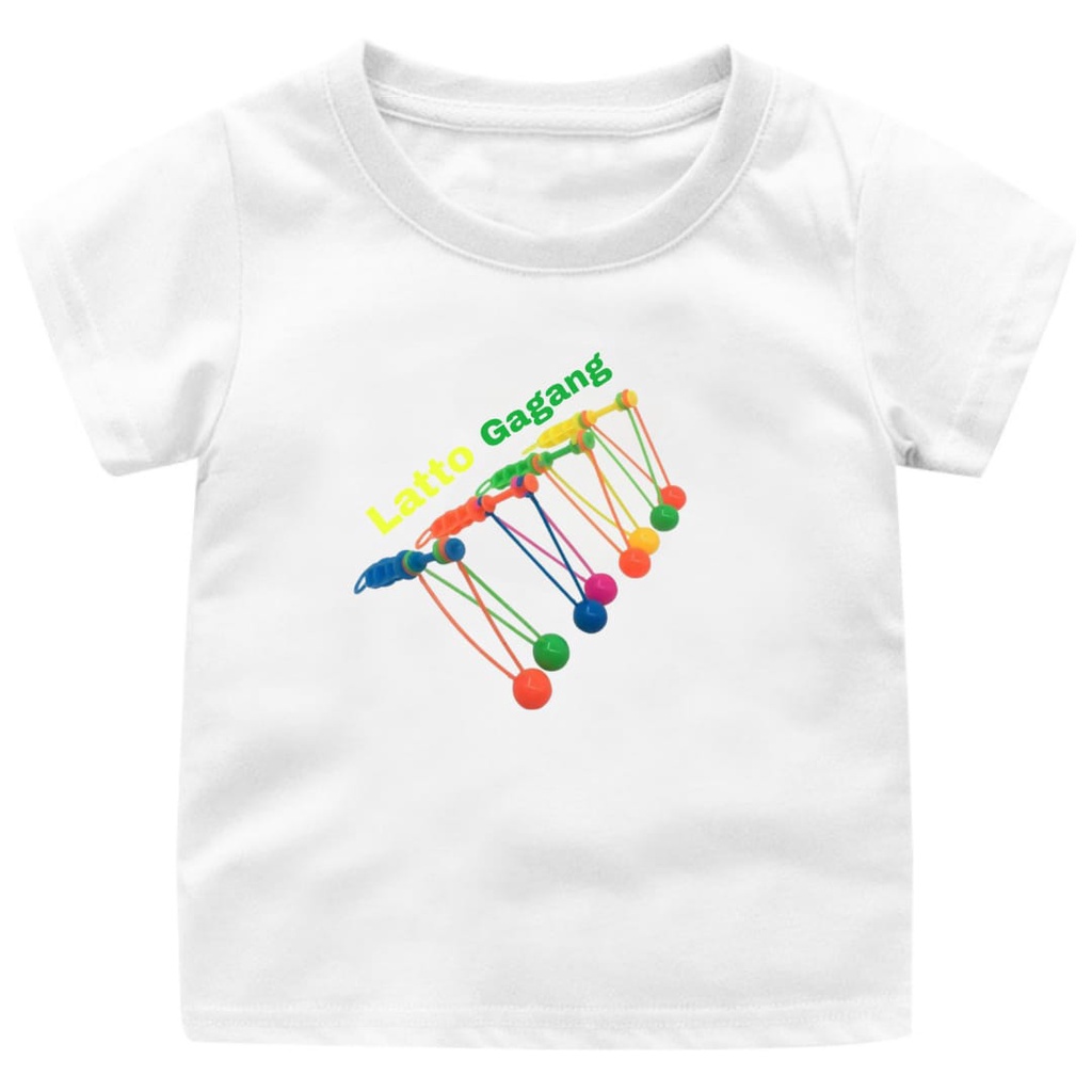 Hzl_outfit Kaos Baju Anak Anak Latto Gagang Bayar Ditempat