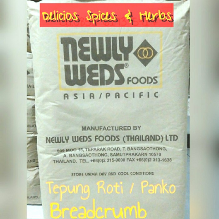 

[BISA COD] Breadcrumbs White 1 kg/ PANKO FROM THAILAND / Tepung Roti/ Panir