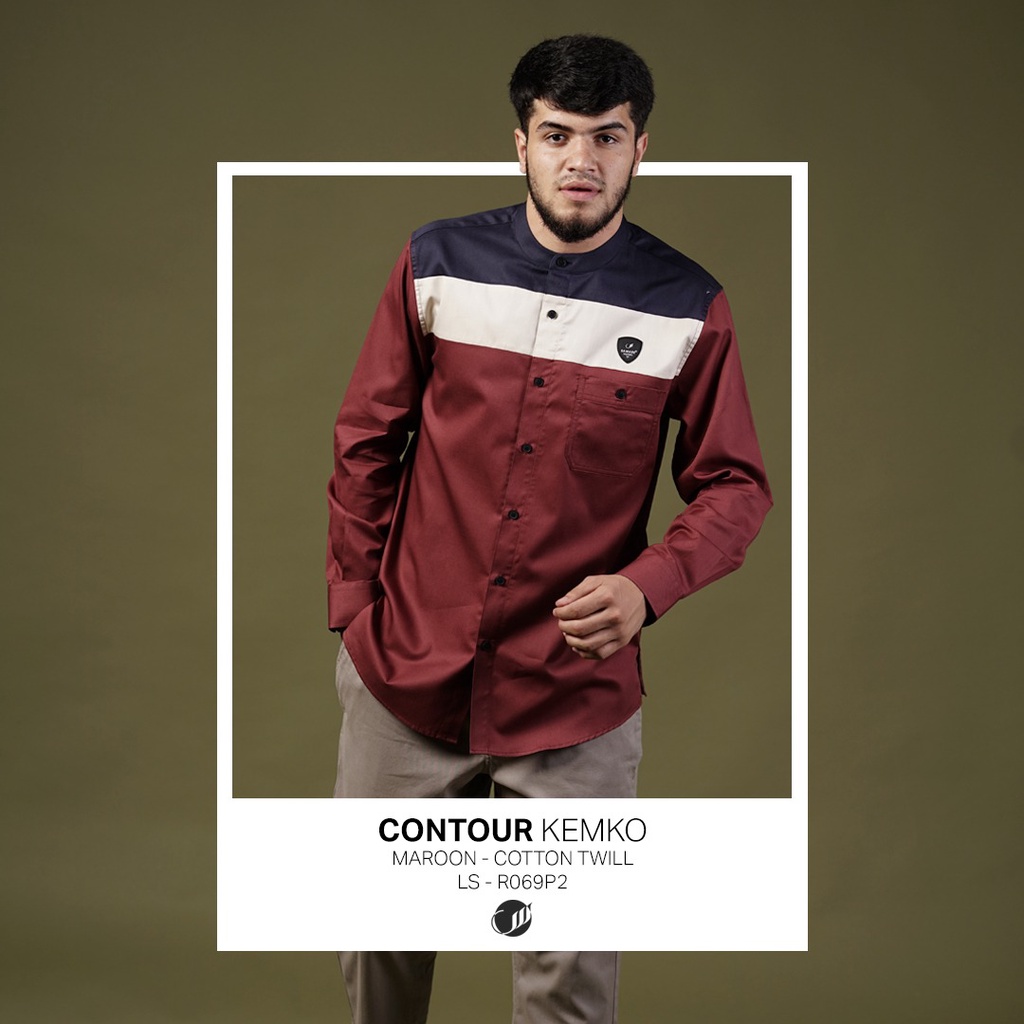 BAJU KEMEJA KOKO SAMASE KEMKO CONTOUR PJG 01R069P