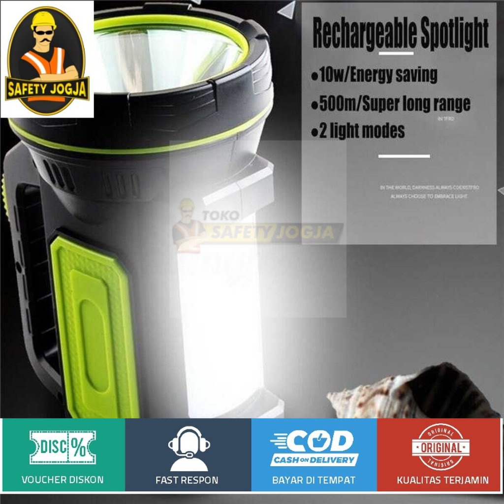 Senter TaffLED ZanCaKa LED Super Bright Rechargeable 10W 13500 Lumens