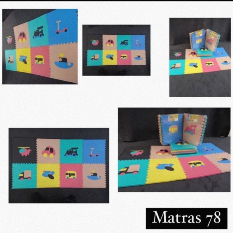 matras puzzle motif 30 x 30 x 1 cm