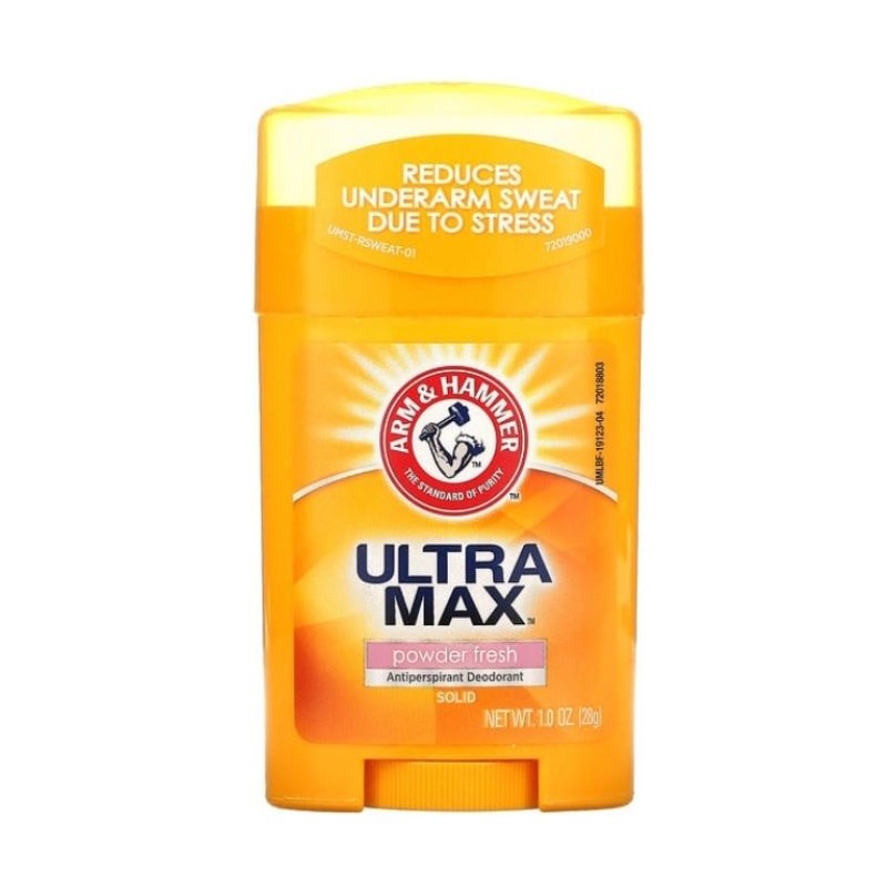 Arm and Hammer Ultra Max Deodorant Powder Fresh 28 Gr