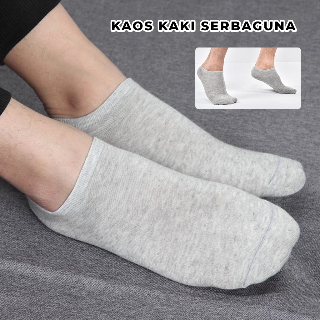 Kaos Kaki Pendek Polos Sock Pria Wanita Korea Kos Kaki Sekolah Ankle Anak Dewasa Kasual | GROSIRXPRESS