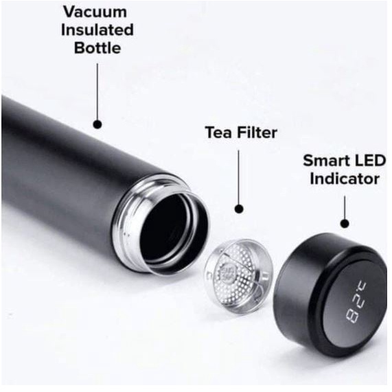 TERMOS / TUMBLER VACUUM STAINLESS LED DIGITAL SUHU / BOTOL AIR PANAS &amp; DINGIN