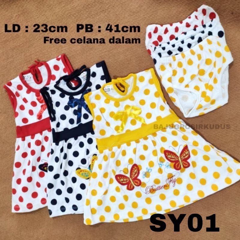 [part 2] Setelan Baju Bayi Perempuan / SETELAN Dress Bayi Usia 3 - 18 Bulan PREMIUM SYIFANA