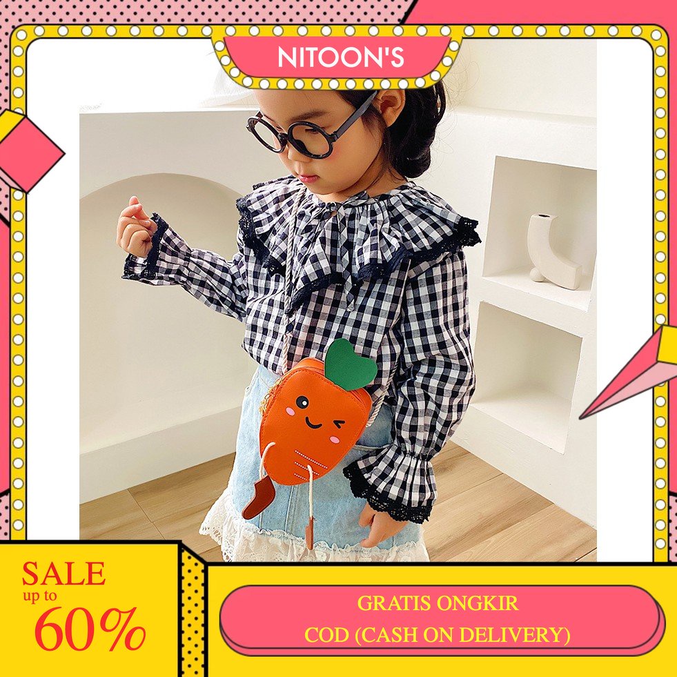 WORTEL Tas Karakter Anak Motif Sayur dan Buah TAS ANAK IMPORT