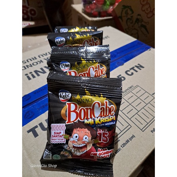 Mie Kremes Mi Krispi Bon Cabe mini renceng isi 10 pcs