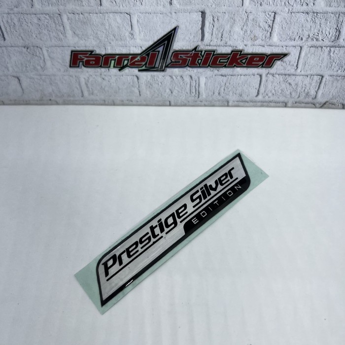 Sticker Emblem Stiker 3d PRESTIGE BLACK Edition Timbul - Gold