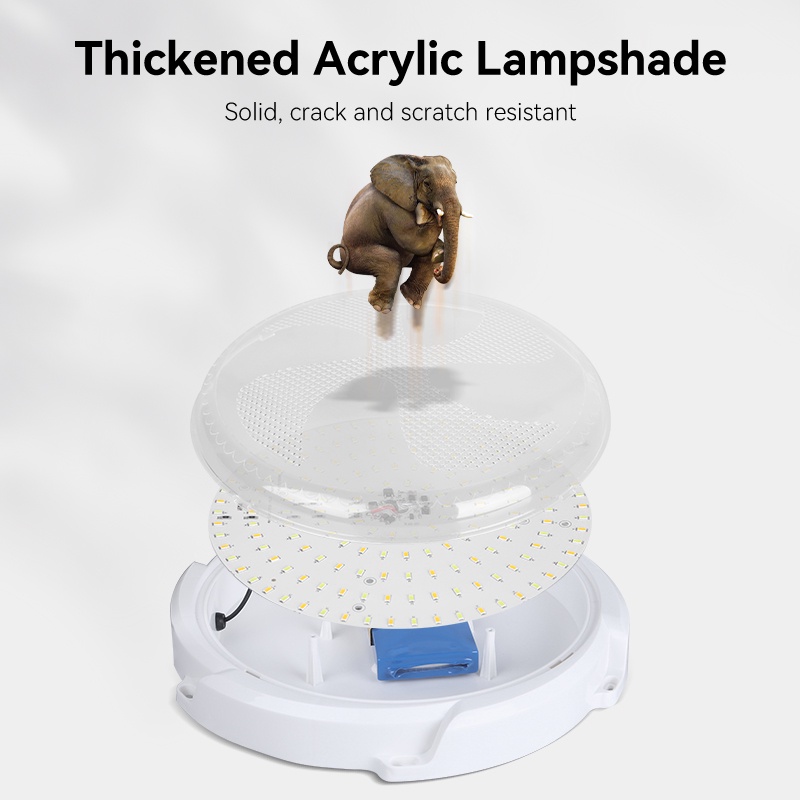 Lampu Langit-langit LED Surya Pencahayaan Dalam Ruangan Rumah Cahaya Putih Lampu Tenaga Surya