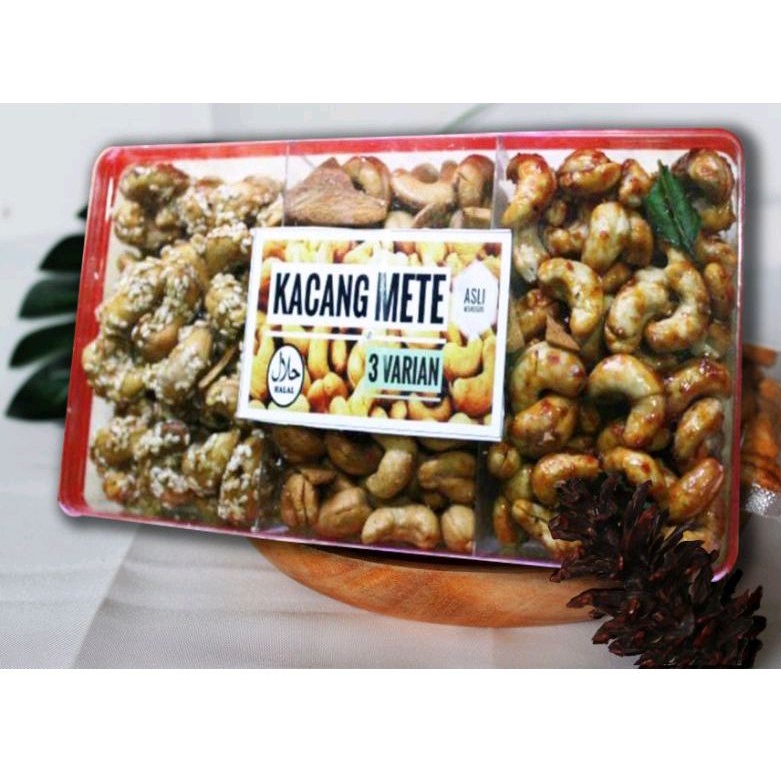 

KACANG METE/ MEDE MIX 3 RASA ASLI WONOGIRI KEMASAN 500 gr