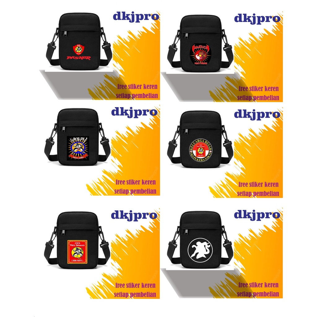 tas selempang ikspi pasker slimbag logo pasker keren
