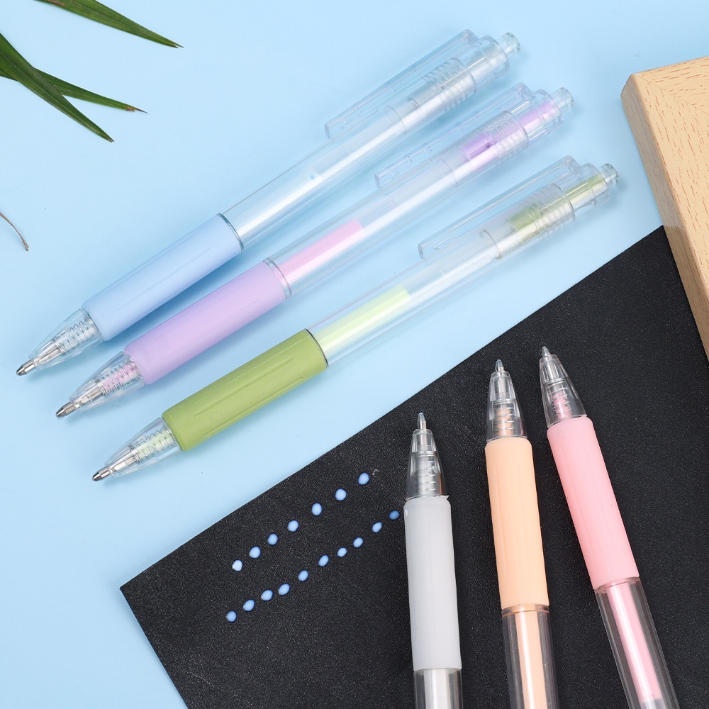 Makaron Warna Sederhana Cepat Kering Tekan Titik Lem Pen Tergantikan Refill Dispensing Pen Ins Wind Ledger Stiker Pen Type Glue Pen