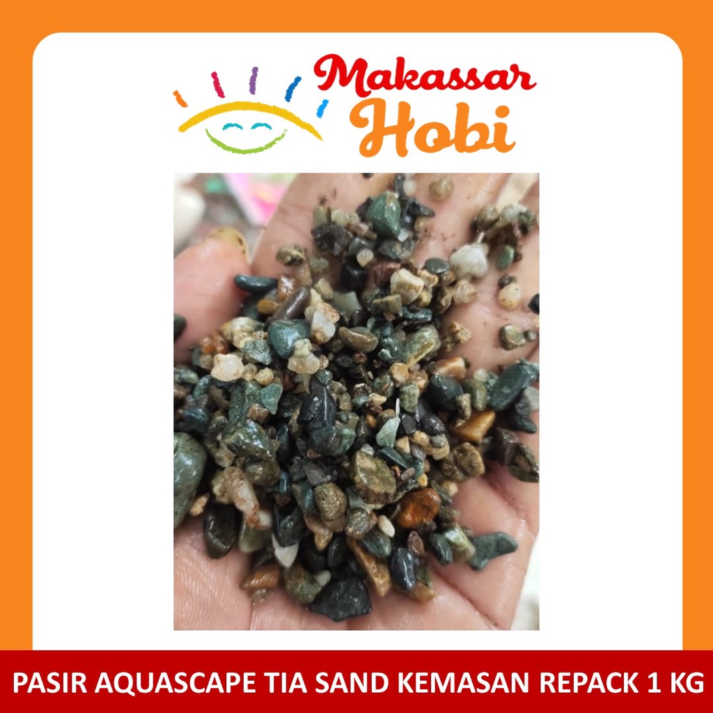 Pasir Tia Sand TiaSand 1 kg Substrate Aquascape Hias Hiasan Aquarium