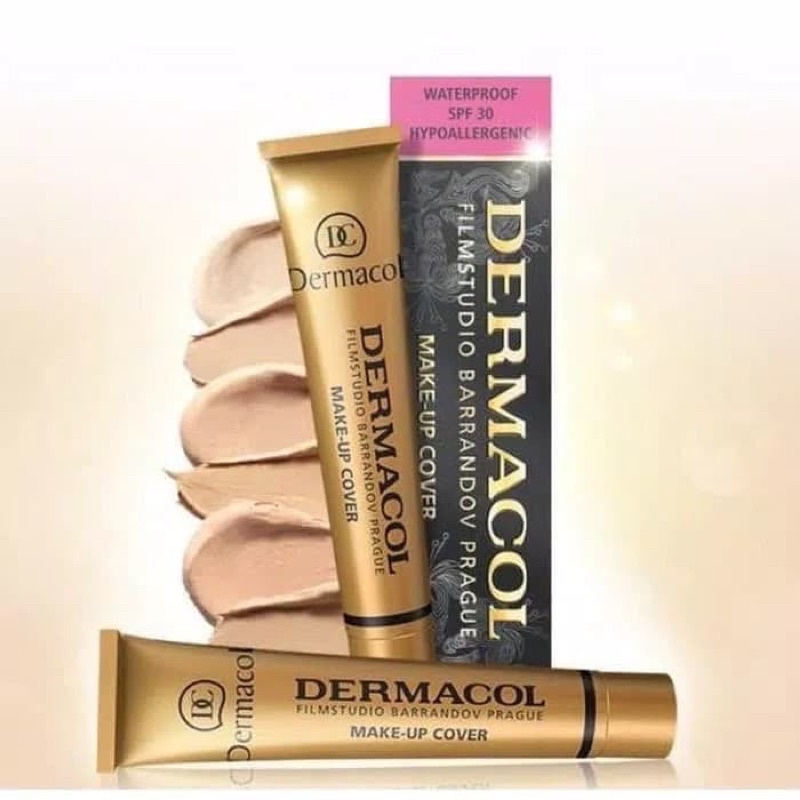 DERMAC0L MAKE UP COVER SPF 30 WATERPROOF / COVERAGE MAKEUP FOUNDATION termurah promo cod Cs1