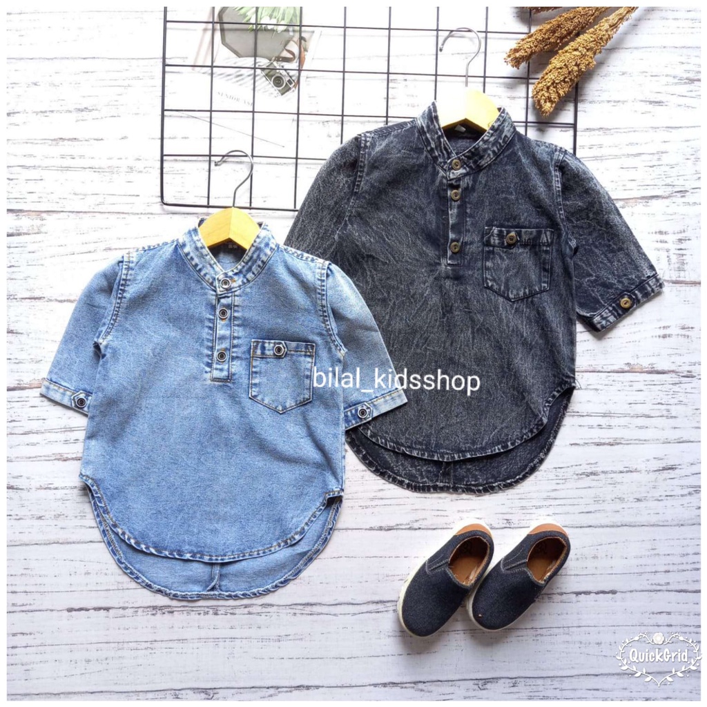 BAJU KEMEJA KOKO JEANS ANAK 1-7 TAHUN