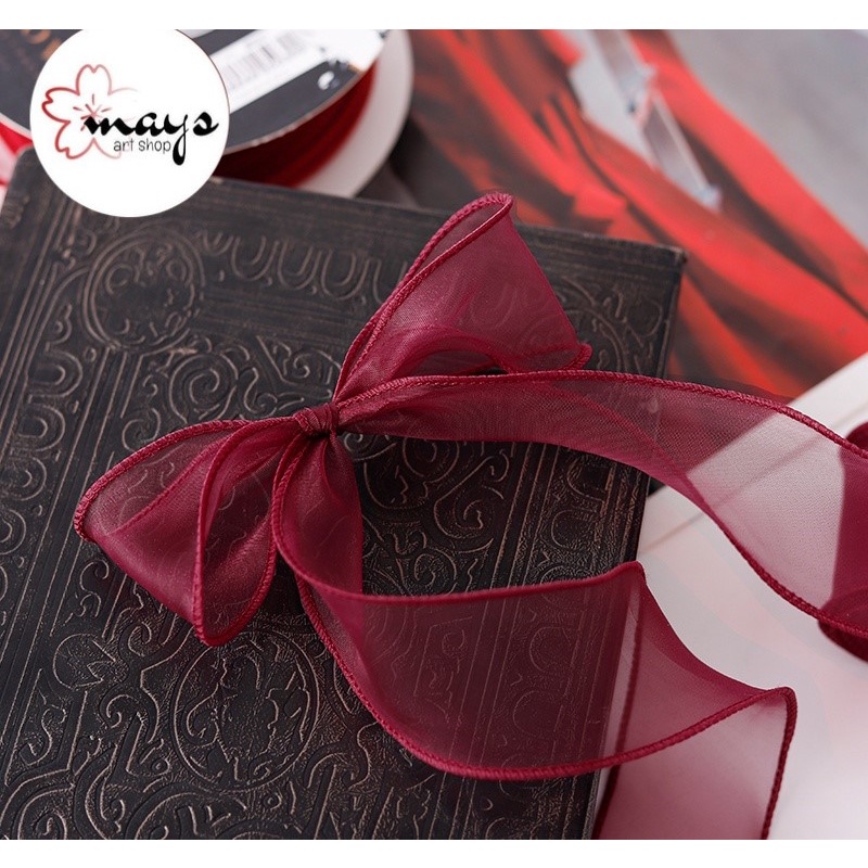 

RB [Roll} Pita Organza Keriting Premium - Fishtail Ribbon Korean Kriwil Gelombang Organdi Lebar 4 cm