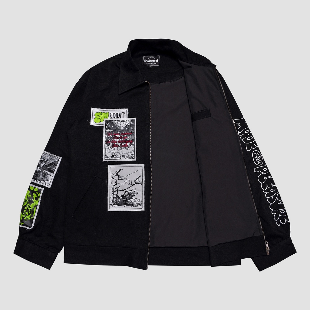 EVILSPIRIT JACKET PATCH - MOLIDIA BLACK UNISEX