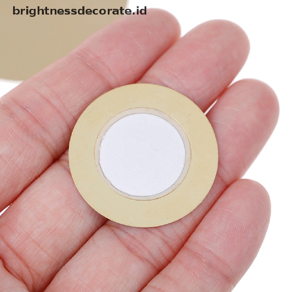 [Birth] 10pcs 12-50mm Elemen piezo sounder sensor pad Pemicu Bulat drum disc Tembaga [ID]