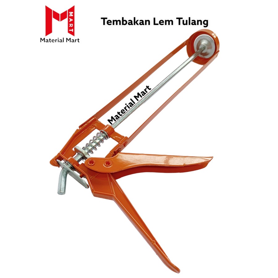 Tembakan Lem Kaca Sealant | Alat Tembak Silikon Tulang | Caulking Gun | Material Mart