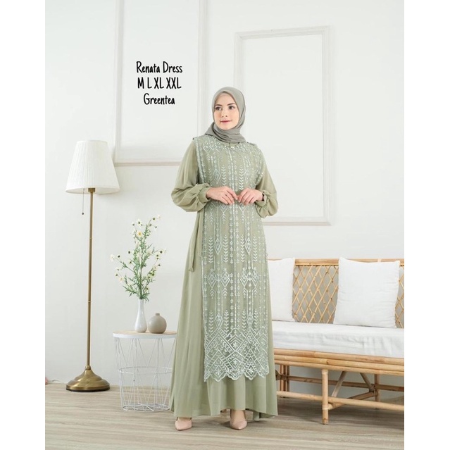 (bayar ditempat)Gamis Tile Bordir|Gamis Pesta Mewah|Gamis Kondangan Jumbo|Gamis Tile Brukat|Gamis Ti