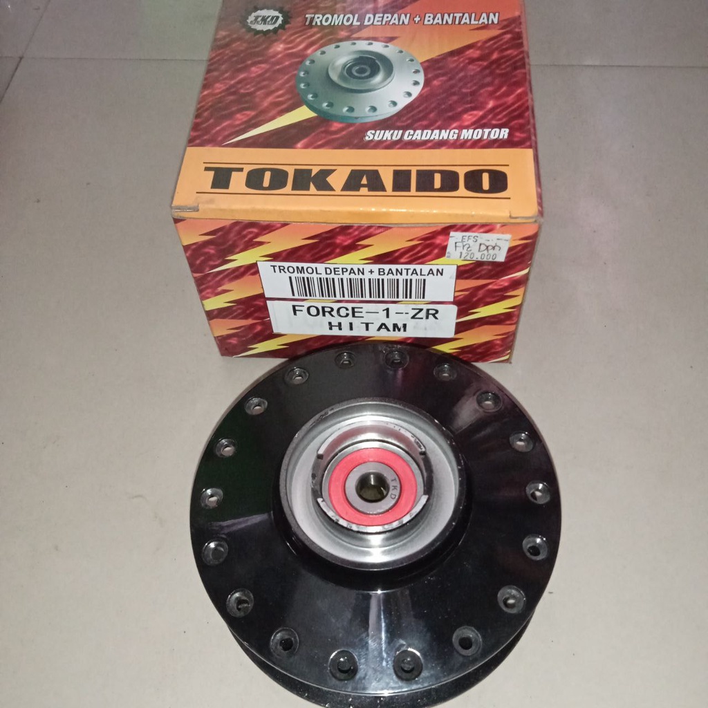 Tromol depan Fiz R, Vega R, Force 1 set klaker/bearing
