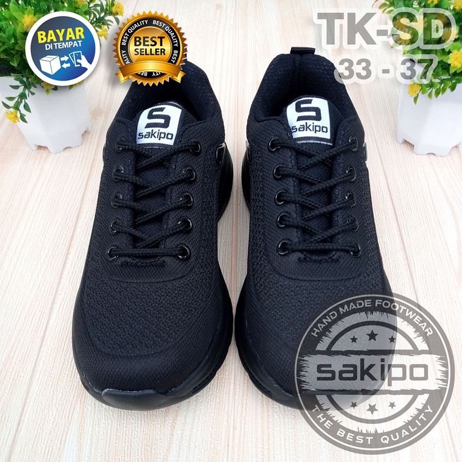 PROMO BTS KEMBALI SEKOLAH !! SEPATU SEKOLAH HITAM POLOS UKURAN KECIL 33 - 37 ORIGINAL / SEPATU HITAM ANAK - ANAK TK / SEPATU SEKOLAH SD / SEPATU ANAK COWOK CEWEK / SAKIPO