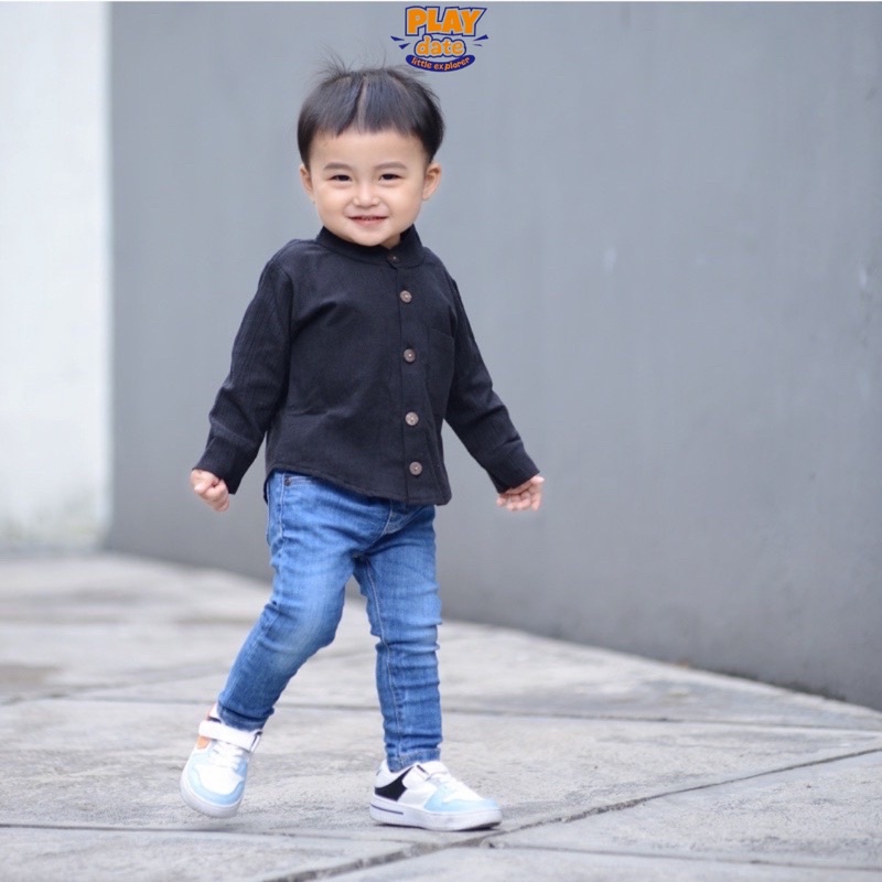 Playdate Celana Panjang Jeans Denim Anak Laki Laki Perempuan Unisex 1-5 Tahun