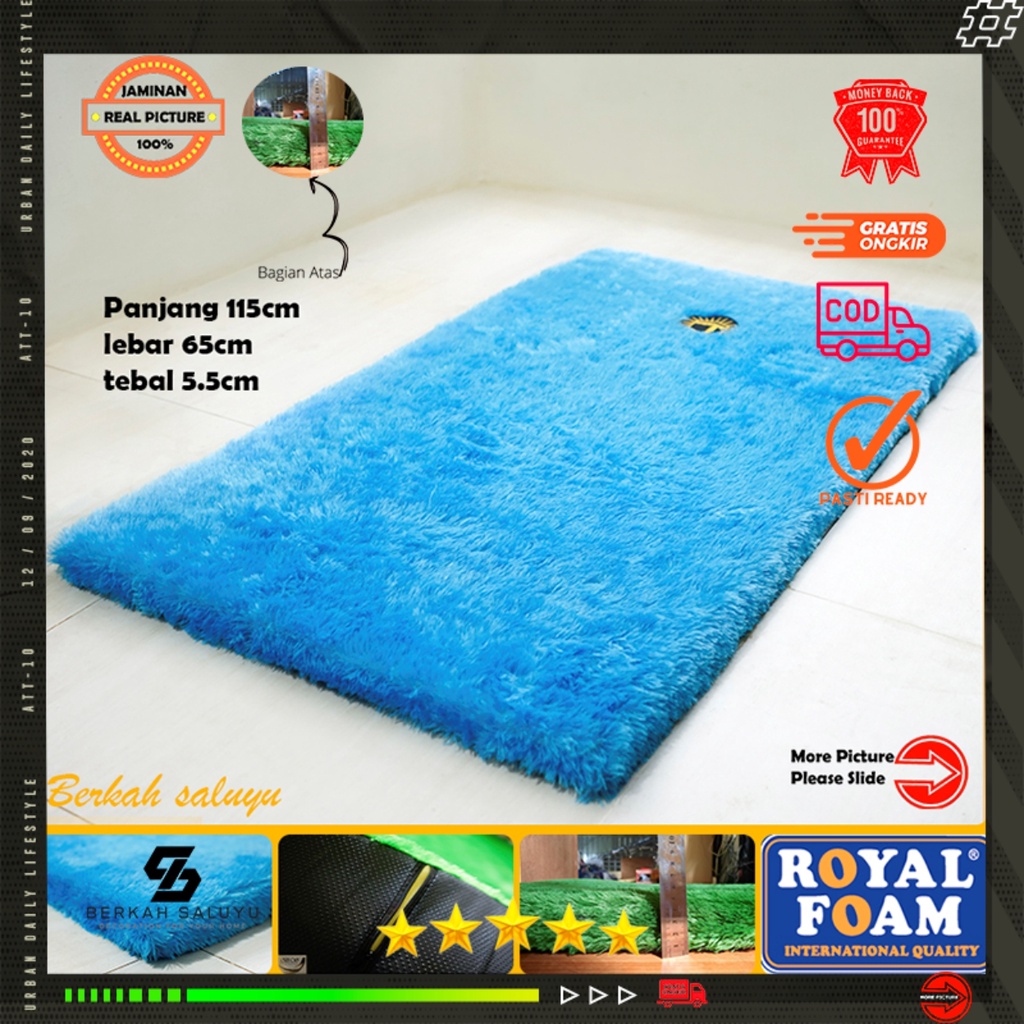 Sajadah Bulu Rasfur anti slip  115x65x5.5cm / Sajadah Bulu / Sajadah  premium / anti selip